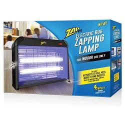 Zap It Electric Indoor Bug Zapper (2,800 Volt) Plug-in 360 Degree Mosquito, Bug, and Insect Killer, Non-Toxic Attractant UV Light and Electric Shock