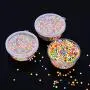 Slime Storage Containers 24 Pack, Leakproof Clear Plastic Foam Ball Storage Cups Storage Jars Containers with Lids Slime Pots Tubs
