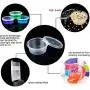 Klarsichtige Slimebehälter mit Deckeln – 40er Pack, wasserdichte Kunststoff-Schaumstoffbehälter für 2 oz Slime