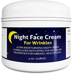 Anti Aging Night Cream Moisturizer for Dry Skin - Firming Cream For Women & Men - Best Anti Wrinkle Cream for Sensitive Skin - Collagen Booster - Skin Care with Antioxidants & Shea Butter