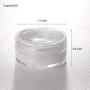 100 Pieces 5g Travel Cream Jars with Lids Plastic Lotion Containers TSA Approved Traveling Bottles Leak Proof