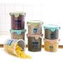 Practical Household Plastic Storage Jars Food Storage Bottle Safe Non-Toxic Leakproof Sealed Kitchen Storage Box