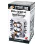 STONELINE 16968 Spice Rack with 12 Glass Bottles Cookware/Stainless Steel Look