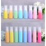 6PCS 30ML 1OZ Empty Macaron Color Plastic Lotion Bottle Pump Jar Refillable Portable Durable Cosmetic Container Shampoo Shower Gel Conditioner Holder for Travel Daily Life Color Random