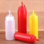 Pen Food - 8/12/16/24oz Squeeze Bottle Plastic Ketchup Mustard Bottles Multi-size Vinegar Seasoning Accessories Olive Oil Storage Jar