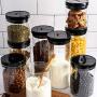 Glass Sealed Jars, Kitchen Household Grain Storage Tanks, Storage Spices/Flower Tea/Oatmeal/Coffee Beans