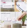 Volwco Bin Rice, Pet Food Storage Container, Airtight Cereal Storage Containers,Rice Storage Container,Rice Cylinder with Pour Spout Measuring Cup Locking Lid, Plastic Grain Organizer Box for Kitchen