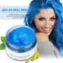 Hair Color Wax Wash Out Hair Color Instant Blue Hair Color Wax Temporary Hairstyle Cream 4.23 oz Hair Pomades Hairstyle Wax for Men and Women (Blue)