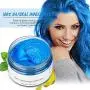 Haarfarben Wachs – Sofortiger Blau Haarfärbepasta, Vorläufige Haarstyling-Creme für Männer und Frauen (Blau) – 4.23 oz