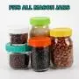 NAQIFU 16 Pack Colored Plastic Mason Jar Lids with 8 Regular Mouth 70mm & 8 Wide Mouth 86mm Recyclable Plastic Storage Caps for Ball Kerr Jar Lids