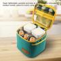 Portable Seasoning Spice Jar Sauce Condiment Bottle Containers Set for BBQ Camping with Storage Bag