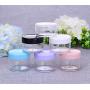 12Pcs Clear Plastic Round Jar with Pink Cap Sample Bottles Containers for Storage Food Lotion Facial Cream Mask Ointment Tea Pill Empty Refillable size 15ML