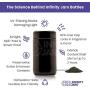 Infinity Jars 150 ml (5.07 fl oz) 3-Pack Tall Black Ultraviolet Refillable Empty Glass Screw Top Jar