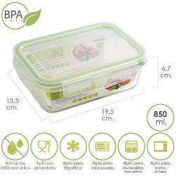 ORYX Storage Container, 850 ml, Green, 14 x 19 x 7 cm