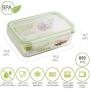 ORYX Storage Container, 850 ml, Green, 14 x 19 x 7 cm