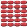 Trasfit 24 Pack Regular Mouth Mason Jar Lids, Leak Proof and Secure Storage Solid Caps For Canning Jars (RED)