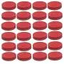 Trasfit 24er Pack Regular Mouth Mason Jar Lids, Dicht und Sichere Lagerung Festversiegelnde Deckel für Einmachgläser (ROT)