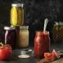 Ball Mason Jars 16 oz/Pint - 12 Regular Mouth Jars with Airtight lids & Bands - For Canning, Fermenting, Pickling - Beverages & Jar Decor. Microwave & Dishwasher Safe, Toxin Free.+ SEWANTA Jar Opener Ball Mason Jars 16 oz/Pint - 12 Regular Mouth Jars with Airtight lids & Bands - For Canning, Fermenting, Pickling - Beverages & Jar Decor. Microwave & Dishwasher Safe, Toxin Free.+ SEWANTA Jar Opener