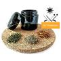 Stash Jar 120ml Quarter Oz Herb Container - UV Wide Mouth Glass Reusable Keep Fresh
