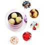 Takefuns 10 Pcs Round Shape Tinplate Wedding Candy Treat Box,Gift Wrapped Box with Flower,Christmas Party Supplies,Home Ktchen Storage Containers for Snacks