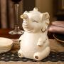 Creative Ceramic Condiment Jar-Condiment Pot Seasoning- Storage Condiment Jar