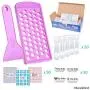 Kit de Fabrication de Baumes à Lèvres - Plateau de Remplissage et Spatule - Sans BPA - 50 Tubes à Lèvres Vides avec Caps (Clairs) - 3/16 Oz (5,5 ml) - 50 Stickers Écritables et 50 Stickers Pré-Imprimés - Faites Vos Propres Baumes Naturels Kit de Fabrication de Baumes à Lèvres - Plateau de Remplissage et Spatule - Sans BPA - 50 Tubes à Lèvres Vides avec Caps (Clairs) - 3/16 Oz (5,5 ml) - 50 Stickers Écritables et 50 Stickers Pré-Imprimés - Faites Vos Propres Baumes Naturels