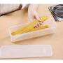Kitchen noodle storage box/plastic transparent storage box/square food storage box