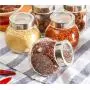 Glasversiegelte Töpfe/Lebensmittelbehälter Gewürz-Tees-Bohnen-Süßigkeiten-Flaschen Küchenwerkzeuge ca. 180ml, 1 Stück