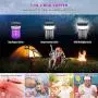 Électrocueilleur à Insectes Solar Powered, 3 en 1 : Tueur de Moustiques Électrique, Lampe de Campagne Portative, Électrocueilleur à Insectes pour Extérieur et Intérieur, Résistant à l'Eau, Piège Rechargeable pour Moustiques et Mouches, Idéal pour Camping, Électrocueilleur à Insectes Solar Powered, 3 en 1 : Tueur de Moustiques Électrique, Lampe de Campagne Portative, Électrocueilleur à Insectes pour Extérieur et Intérieur, Résistant à l'Eau, Piège Rechargeable pour Moustiques et Mouches, Idéal pour Camping,