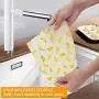 Beeswax Food Wraps,3pcs Reusable Food Storage Wax Wrap,Eco-Friendly Washable, Food Fresh Keep Cover (Banana) Beeswax Food Wraps,3pcs Reusable Food Storage Wax Wrap,Eco-Friendly Washable, Food Fresh Keep Cover (Banana)