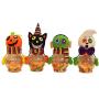 Kanggest Transparent Candy Jar Halloween Gift Jar Decoration Candy Box Halloween Supplies Decoration Element Ghost Black Cat