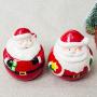 UPKOCH Cute Salt Pepper Jar Santa Claus Ceramic Container Christmas Decor Kitchenware (Santa Claus with Gift in Hand)