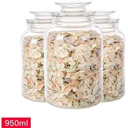 Yl Ly Kitchen Storage Tank Moisture-Proof Household Glass Jars Milk Powder Candy Cans Sealed Cans Three-Piece Suit 950Mlx3
