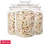 Yl Ly Kitchen Storage Tank Moisture-Proof Household Glass Jars Milk Powder Candy Cans Sealed Cans Three-Piece Suit 950Mlx3