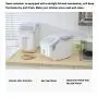 Ensemble de 2 Pots de Rangement Alimentaire Étanches pour Cuisine, Rangement Céréales avec Roulettes, Couvercles Étanches Transparents, Plastique BPA Free & Sans BPA, Garde les Aliments Sèches et Frais, Idéal pour Gagner de l'Espace Ensemble de 2 Pots de Rangement Alimentaire Étanches pour Cuisine, Rangement Céréales avec Roulettes, Couvercles Étanches Transparents, Plastique BPA Free & Sans BPA, Garde les Aliments Sèches et Frais, Idéal pour Gagner de l'Espace