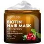 Biotin Hair Mask for Dry Damaged Hair with Lingonberry by Majestic Pure - Deep Conditioning Hair Treatment, Nourishing, and Strengthening, Sulfate Free, 16 fl oz Biotin Hair Mask for Dry Damaged Hair with Lingonberry by Majestic Pure - Deep Conditioning Hair Treatment, Nourishing, and Strengthening, Sulfate Free, 16 fl oz