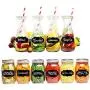 Qishi 3.5”x2”Chalkboard Labels 80pcs Reusable Pantry Stickers for Labeling Jars, Mason Jar, Glass Canisters, Parties, Craft Rooms, Weddings, Waterproof Labels for Organize Home, Kitchen + Office.