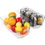 Boîtes de Rangement en Plastique pour Réfrigérateur et Congélateur, 2 Pièces, BPA Free, Organisateur de Rangement pour Réfrigérateur Transparent, 31,7 cm de Longueur Boîtes de Rangement en Plastique pour Réfrigérateur et Congélateur, 2 Pièces, BPA Free, Organisateur de Rangement pour Réfrigérateur Transparent, 31,7 cm de Longueur