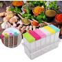 Seasoning Box Condiment Storage Container Bottle Storage Container Condiment Jars Transparent Plastic Seasoning Bottles Jars 6 Boxes Set Kitchen Tool Accessories