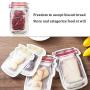 FGRYB 3PCS Mason Jar Zipper Bags, Reusable Airtight Seal Bag, Food Storage Snack Cookie Ziplock Bag, Leakproof Moisture proof Food Saver Bag for Travel/Camp/BBQ/Picnic/Office