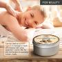 Shea Butter Cold Pressed 400g - Unrefined African Shea Butter - Ghana - 100% Pure & Natural - Best for Hair - Skin - Lip - Face - Body Care - Karite Shea Butter - Aluminium jar