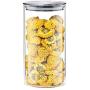 WANGLXST Food Storage Container, Storage Jar, Durable Stainless Steel lid for Keeping Food Dry Fresh, Airtight, for Candy, Snack, Cereal, Flour,1000ml