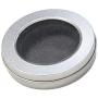 VANKOA Metal Round Empty Tins - Silver Mini Portable Box Containers Small Storage Kit and Home Organizer