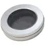 Silberner, tragbarer, leeres Metallbehälter-Schuhkarton, kleines Aufbewahrungsbox, für Zuhause, Organizer – Round Empty Tin Box Portable Storage Container Home Organizer