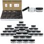 Beauticom 5G/5ML Round Clear Jars with Black Lids for Beads, Gems, Glitter, Charms, Small Arts and Crafts Items - BPA Free(Quantity: 200pcs)