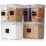 Boîtes de Rangement Alimentaire Vtopmart 6 Pièces – Plastique PBA Sans Parfum pour Cellier Cuisine, Idéales pour Sucre, Farine et Accessoires de Pâtisserie – Sûres au Lave-Vaisselle – 24 Étiquettes Gratuites et 1 Marqueur Boîtes de Rangement Alimentaire Vtopmart 6 Pièces – Plastique PBA Sans Parfum pour Cellier Cuisine, Idéales pour Sucre, Farine et Accessoires de Pâtisserie – Sûres au Lave-Vaisselle – 24 Étiquettes Gratuites et 1 Marqueur