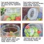 PPLK Glass Storage Tank Kitchen Transparent Dried Fruit Miscellaneous Grains Jar Tea Storage Bottle Food Sealed Cans,Clear,M