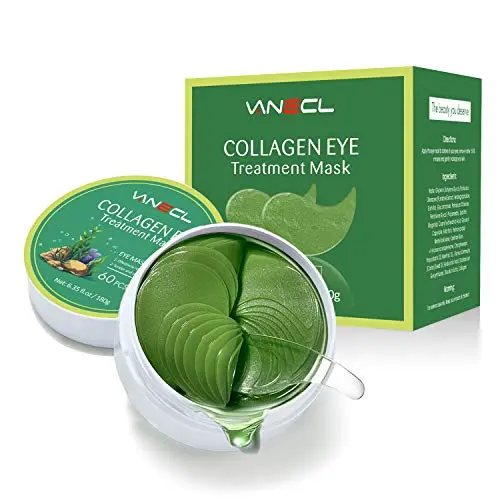Vanecl 120 Stück Unter Augen Patches, Augendiplommaske, Algen-Collagen-Augenmaske, Unter Augenmaske mit Anti-Aging-Hyaluronsäure zur Reduzierung von Augenringen, Schwellungen und Falten, Luxusgeschenk für Frauen und Männer