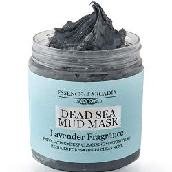 Dead Sea Mineral Mud Mask Scented with Lavender for Face and Body - 100% Natural Minerals - Minimize Pores, Remove Blackheads, Reduce Acne and Wrinkles for Men and Women, a Healthier Complexion 8.8 oz