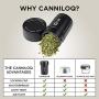 Canniloq ? 80cc Onyx Black ? Premium Aircraft Grade Aluminum Odor Smell Proof Container and Airtight Locking Stash Jar for Herbs, Coffee, Spices, Tea and Other Dry Goods